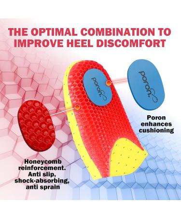 Heavy Duty Pain Relief Insoles for Work - Shock Absorption Cushioning - Support 220+ lbs - Medium Arch Support - Comfortable Anti-Fatigue Shoe Inserts for Men & Women - Buy Online on GoSupps.com