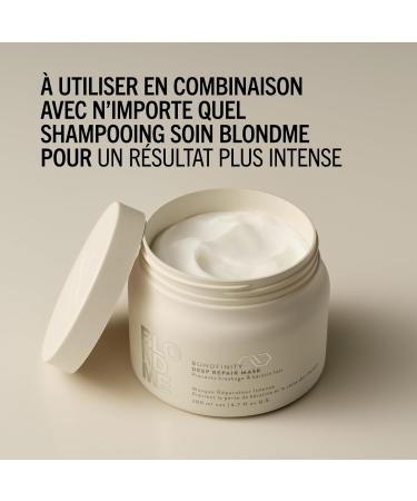 Schwarzkopf Professional BLONDME Bondfinity Deep Repair Mask Masque Capillaire Renfor ant Cr er Des Liaisons Lissage Et Protection Des Cheveux Poreux Hydratant Et Adoucissant 200 ml - Buy Online on GoSupps.com