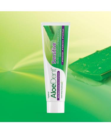 Aloe Dent Sensitive Aloe Vera Toothpaste - Fluoride Free, Vegan, Cruelty Free, 100ml (Pack of 1) - Buy Online on GoSupps.com