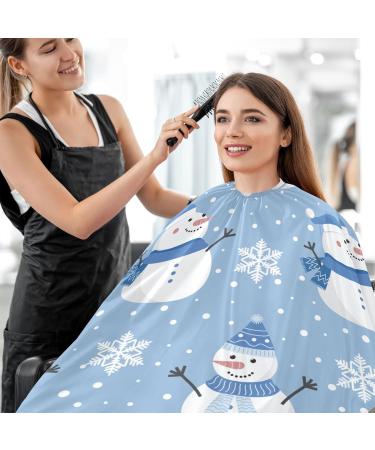 Waterproof Barber Cape - Snowman Pattern & Cheetah Haircut Bib for Men & Women | Unisex Hair Cutting Cape - Shop Now - Buy Online on GoSupps.com