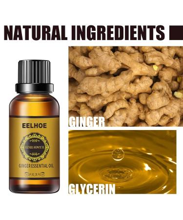 Natural Anti-Cellulite Massage Oil | Ginger Essential Oil for Weight Loss & Relaxation | 10ml - Buy Online on GoSupps.com