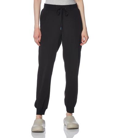 WonderWink Women's Cargo Jogger Scrub Pant Large Petite Black