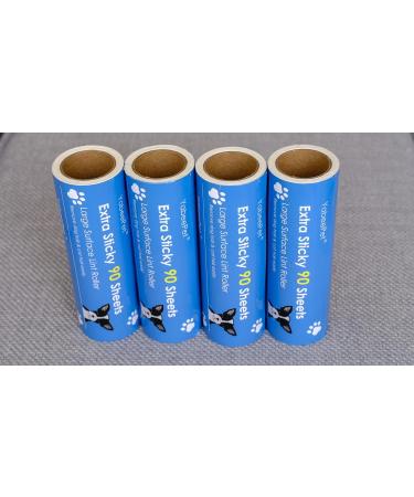 YabeePet 4-Pack Lint Roller Refills - 360 Sheets 16cm Width Perfect for Home & Travel - Buy Now! - Buy Online on GoSupps.com