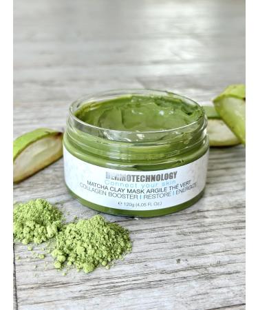 Organic Matcha Clay Mask - Collagen Booster Energize & Restore - 120g | Eco-Friendly Plant-Based Skincare - Buy Online on GoSupps.com