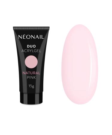 NeoNail Professional Duo Acrylic Gel 15g Nail Extension Artificial Nails Nail Modeling Building Gel Builder Gel (NATURAL PINK)