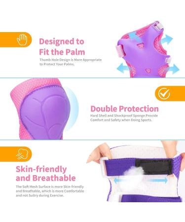 Kids/Youth Roller Skates Protective Gear Set - Yellow/Grey - Medium Size - Buy Online on GoSupps.com
