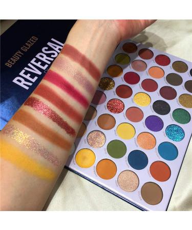 Beauty Glazed Reversal Planet 40-Color Eyeshadow Palette | Waterproof High Pigment Matte & Glitter | Diamond Rainbow Makeup Kit - Buy Online on GoSupps.com