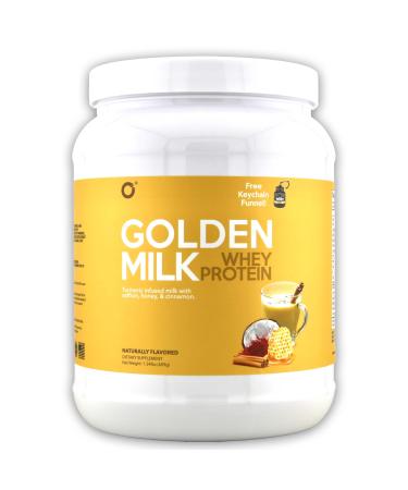 ONMYWHEY Golden Milk Whey Protein Powder Turmeric Saffron & Cinnamon Infused Naturally Flavored 20 Servings
