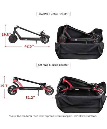 SUNELFFY Electric Scooter Carrying Bag - Foldable E-Scooter Storage Accessory for Mijia M365/Pro & Xiaomi Segway - Heavy Duty Handbag for Transport - Black - Buy Online on GoSupps.com