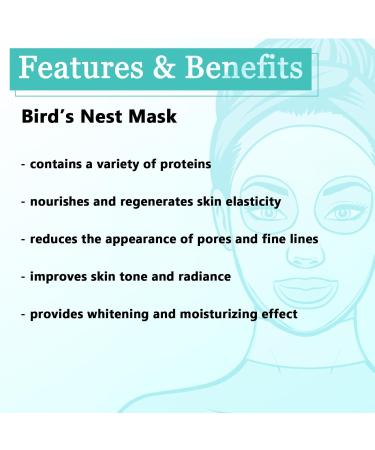 RENLEE Bird s Nest Collagen Face & Neck Mask | Anti-Aging Moisturizing Radiance Boosting for 40+ | 1 pc - Buy Online on GoSupps.com