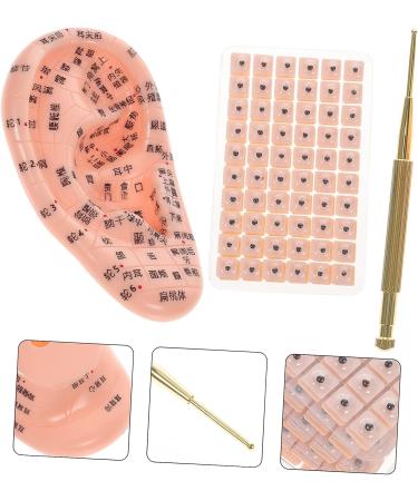 Hemoton 4 Sets Auricular Tools - Ear Acupressure Kit with Magnet Ear Beads Patch - Silicone & Aluminum Alloy - Assorted Colors - 4pcs - Buy Online on GoSupps.com