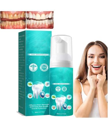 Furzero Smart Smile Mouthwash Furzero Smile Smile Oral Mouthwash Teeth Whitening Mouthwash Teeth Total Care Mouthwash Dental Mouthwash Foam Refreshing Breath Deep Cleaning of Teeth (2PCS)