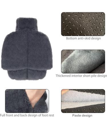 Uqtuko Electric-Free Foot Warmer - 2L Hot Water Bottle for Feet 2-in-1 Soft & Warm Foot Heater for Men & Women (Gray 38x32cm) - Ideal for Cozy Comfort Anywhere - Buy Online on GoSupps.com