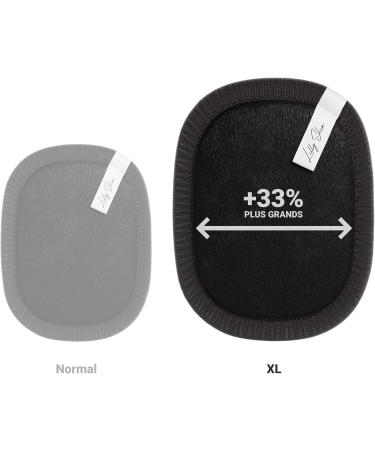 Lilly Skin Washable Reusable Makeup Remover Pads - Square Microfibre Cleansing and Exfoliating Wipes for Facial Skin - Box of 7 Faux Cotton Fabric Pads - Black Edition - XL XL BLACK EDITION - Buy Online on GoSupps.com