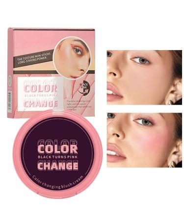 Huasean Face blush cream color-changing blush | Multi-purpose cream blush for lips cream blush for mother girlfriend friend