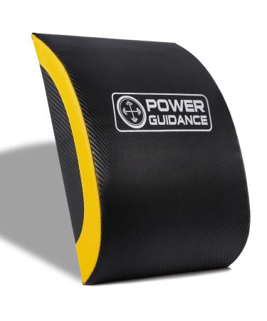 POWER GUIDANCE Ab Exercise Mat - Sit Up Pad - Abdominal & Core Trainer Mat for Full Range of Motion Ab Workouts black #1 14.2" x 11.8"