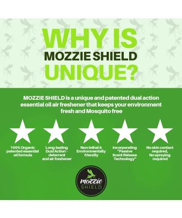 MOZZIE SHIELD Mosquito Repellent Diffusor Refill - 10ml Economical Protection Formula to Prevent Bites | Eco-Friendly & Reusable - Buy Online on GoSupps.com