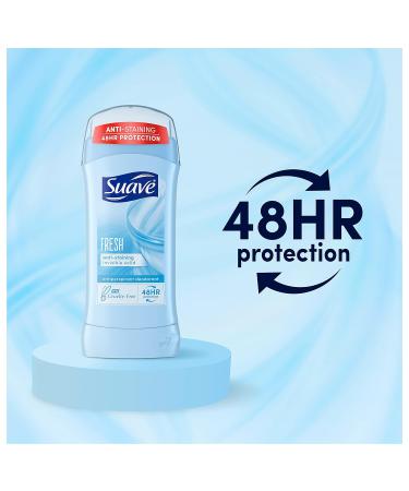 Suave Women's Fresh Deodorant Stick - 2.6 oz, 48-Hour Protection (2 Pack) - Buy Online on GoSupps.com