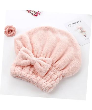 FRCOLOR 6 Pcs Coral Fleece Dry Hair Hat Night Sleep Cap Bowknot Bath Absorbent Hat Water Absorption Hair Hat Wrapped Bath Cap Hair Turbans for Women Washing Girl Hat Pumpkin Miss Hair Ring - Buy Online on GoSupps.com