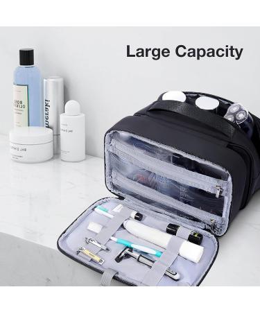 BAGSMART Men's Hanging Travel Toiletry Organizer Large Dopp Kit - Water Resistant Shaving Bag for Toiletries - Black - Buy Online on GoSupps.com
