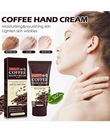 KOAHDE Coffee Natural Moisturizing Hand Cream Nourishing Hand Cream Intensive Moisture Hand Cream Coffee Brighten Hand Cream Coffee Hand Creams Handcream for Women Mini Size Brighten Hand Moisturizer - Buy Online on GoSupps.com