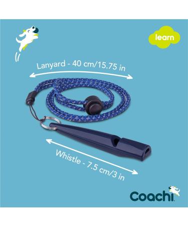 Coachi Training Whistle | Obedience & Recall | Strong Clear Sound | Lightweight & Compact | Adjustable Reflective Lanyard | Puppy & Dog Training Navy - Buy Online on GoSupps.com