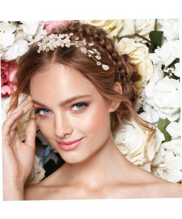 minkissy Pearl Hair Comb Hair Jewels Girls Barrettes for Hair Bridal Girls Tiara Prom Hair Accessories Hair Clips for Girls Rhinestone Hair Comb Bride Headband Crystal Wedding - Buy Online on GoSupps.com