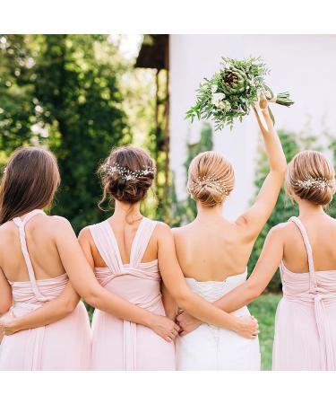Pearl Crystal Bridal Hair Pins - Elegant Flower Shape Wedding Hairpin Set for Brides and Bridesmaids - Buy Online on GoSupps.com