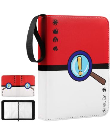 Trading Card Binder with Sleeves, Card Binder Collect Album, Holds Up to 480 Cards with 60 Removable Page, Carrying Case Binder Album, Book Folder Storage Organizer for Boys Girls (Symbol)