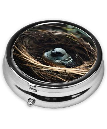 Buy Little Bird Nestround Pill Box | 3 Compartment Portable Organizer for Travel - International Shipping Available - Buy Online on GoSupps.com