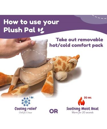 WILD BABY Giraffe Stuffed Animal - Microwavable Plush Pal with Lavender Scent for Babies and Kids - Buy Online on GoSupps.com