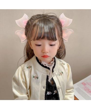 Muloo Cute Bowknot Shape Hairpins Hot Girls Glitter Bowknot Hair Clip Spring Summer Hair Clip for Woman Ponytail Hair Clip Blue - Buy Online on GoSupps.com