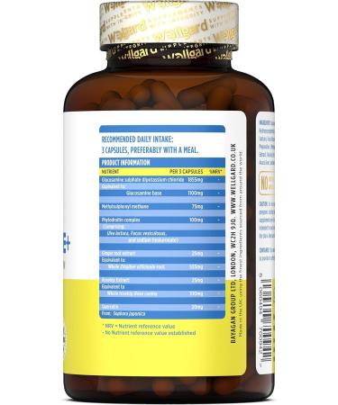 Vegan Glucosamine Phytodroitin by Wellgard - Plant-Based Joint Support Supplement with Quercetin, MSM, and Ginger Extract - Made in UK - Buy Online on GoSupps.com