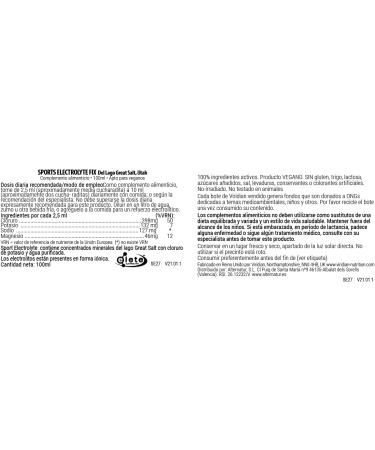 Viridian Sports Electrolyte Fix Liquid 100ml - Hydration for Athletes | International Shipping Available - Buy Online on GoSupps.com