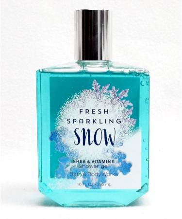 NEW BATH & BODY WORKS FRESH SPARKLING SNOW SHOWER GEL WASH SHEA VITAMIN E 10 OZ