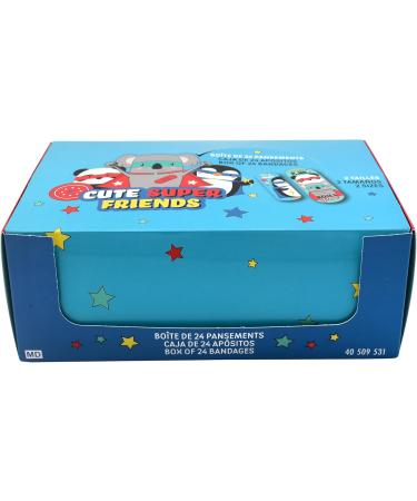 Super Friends Children's Plaster Set - 3 Pieces in Metal Box | Fun & Stylish Plaster Storage | Ideal for Backpack & Handbag - Buy Online on GoSupps.com