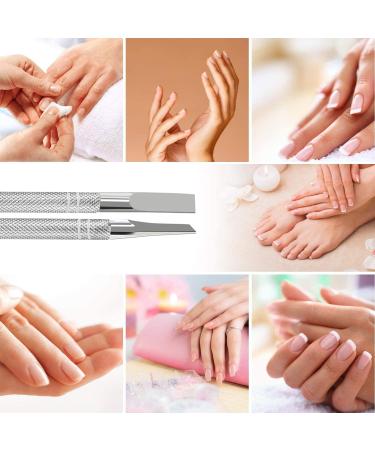 Haryali London Cuticle Pusher - 6" Cuticle Pusher Tool - Cuticle cutter - Cuticle Remover - Cutter Knife End Cuticle Trimmer and Pusher - for Safe and Precise Cuticle Removal - Stainless Steel - Buy Online on GoSupps.com