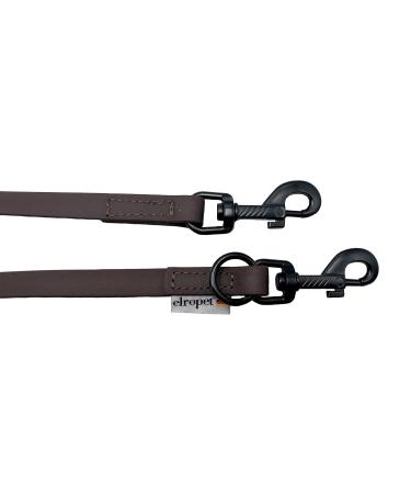 Buy Biothane Dogeline Black Hook - Adjustable Leash for Small & Large Dogs | 2m to 5m Lengths | Durable & Stylish Brown (2.40m x 13mm) - Buy Online on GoSupps.com
