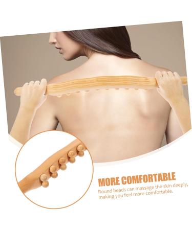 Collbath Rollstab - 20 Ball Full Body Massage Device for Household - Trigger-Point Leg & All-Body Massage Tool - Lightweight Light Yellow 58x4x2cm - Buy Online on GoSupps.com