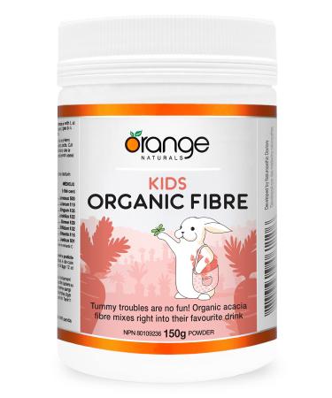 Orange Naturals - Kids Organic Fibre - 150g Powder - Supports Healthy Gut - Promotes Overall Health - Kids Friendly - Tasteless & Mixes Easily