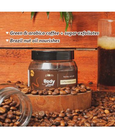 Plum Coffee Exfoliating Body Scrub - Arabica Coffee & Brazil Nut Oil for Tan Removal - 3.7 Oz | Shop Internationally - Buy Online on GoSupps.com