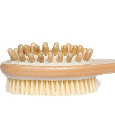 Vegan Dry Brush for Lymphatic Drainage and Cellulite Massage - Cruelty-Free Bristles - Buy Online on GoSupps.com