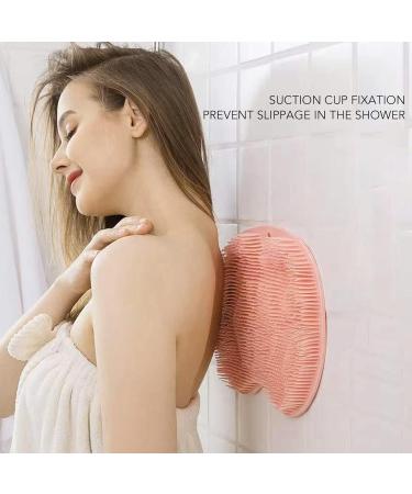 Red Shower Foot Scrubber with Non-Slip Suction Cups | Foot Massager & Cleaner for Peeling & Circulation Improvement - Buy Online on GoSupps.com