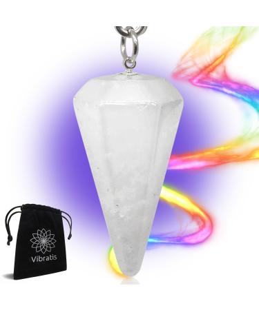 Vibratis pendulum for radiesthesia made of crystal cone cone shape pendulum rock crystal - Buy Online on GoSupps.com
