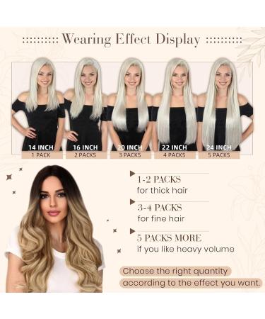 Hetto Real Hair Tape Extensions | Blonde Balayage Remy Hair 55cm - 50g #1B/6/27 - Buy Online on GoSupps.com