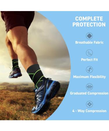 med-fit Stride-Flex Ankle Support 3D fabric technology 360 degrees of compression. Ideal for Ligament Damage Sprained Ankle Plantar Fasciitis Joint Pain and Tendonitis (1 Green Medium) Medium Green 1 - Buy Online on GoSupps.com