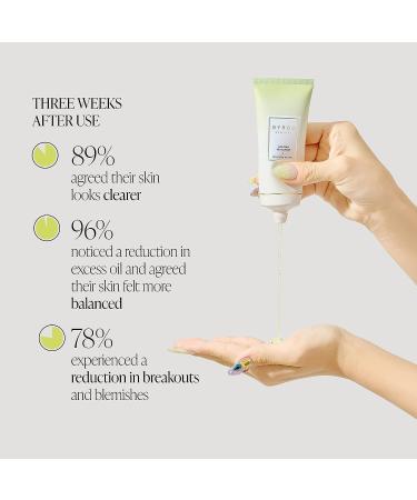 BYROE Kiwi Gel Cleanser | AHA BHA Face Wash for Breakouts | Balance Redness, Blackheads | Vegan | 65ml - Buy Online on GoSupps.com