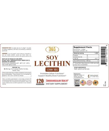 HEALTH LFE Lecithin 1200mg High Potency 120 Softgels Natural Combination of Essential Fatty Acids to Support Brain & Nerve Function- Lecithin Food Grade 1200mg per Serving Dietary Supplement - Buy Online on GoSupps.com