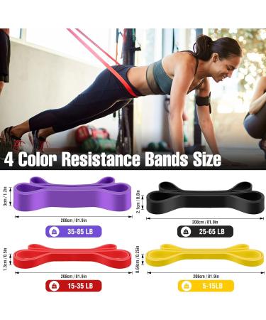Shop Wugu Fitness Straps & Resistance Bands - 4 Levels for Strength Training Yoga & Pilates - Perfect for Men & Women - Buy Online on GoSupps.com