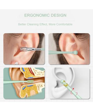 Hcdtech 8Pcs Ear Cleaner Double-Headed Silicone Ear Wax Removal Tool Comfortable Ear Pick Earwax Removal Kit with Protective Leather Case Safe Ear Wax Removal Ear Cleaning Tool for Kid Adult Older (8) - Buy Online on GoSupps.com